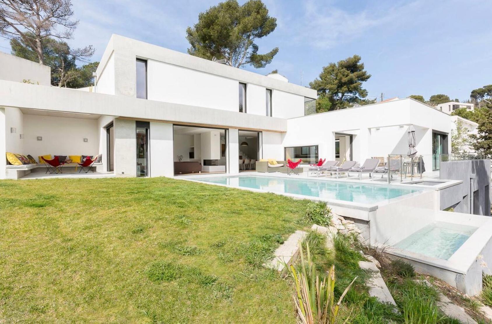Magnifique Villa D'Architecte & Piscine A Debordement Marseille Bagian luar foto